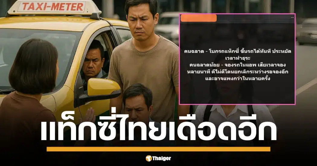 แท็กซี่ดราม่าอีกแล้ว! กลุ่ม รวมพลคนขับแท็กซี่(ประเทศไทย) โพสต์ปั่น "คนฉลาดโบกแท็กซี่ คนฉลาดน้อยเรียกแอปฯ" ชาวเน็ตสุดทน ถล่มยับ "โบกแล้วไม่ไป เสียเวลากว่าเยอะ!"