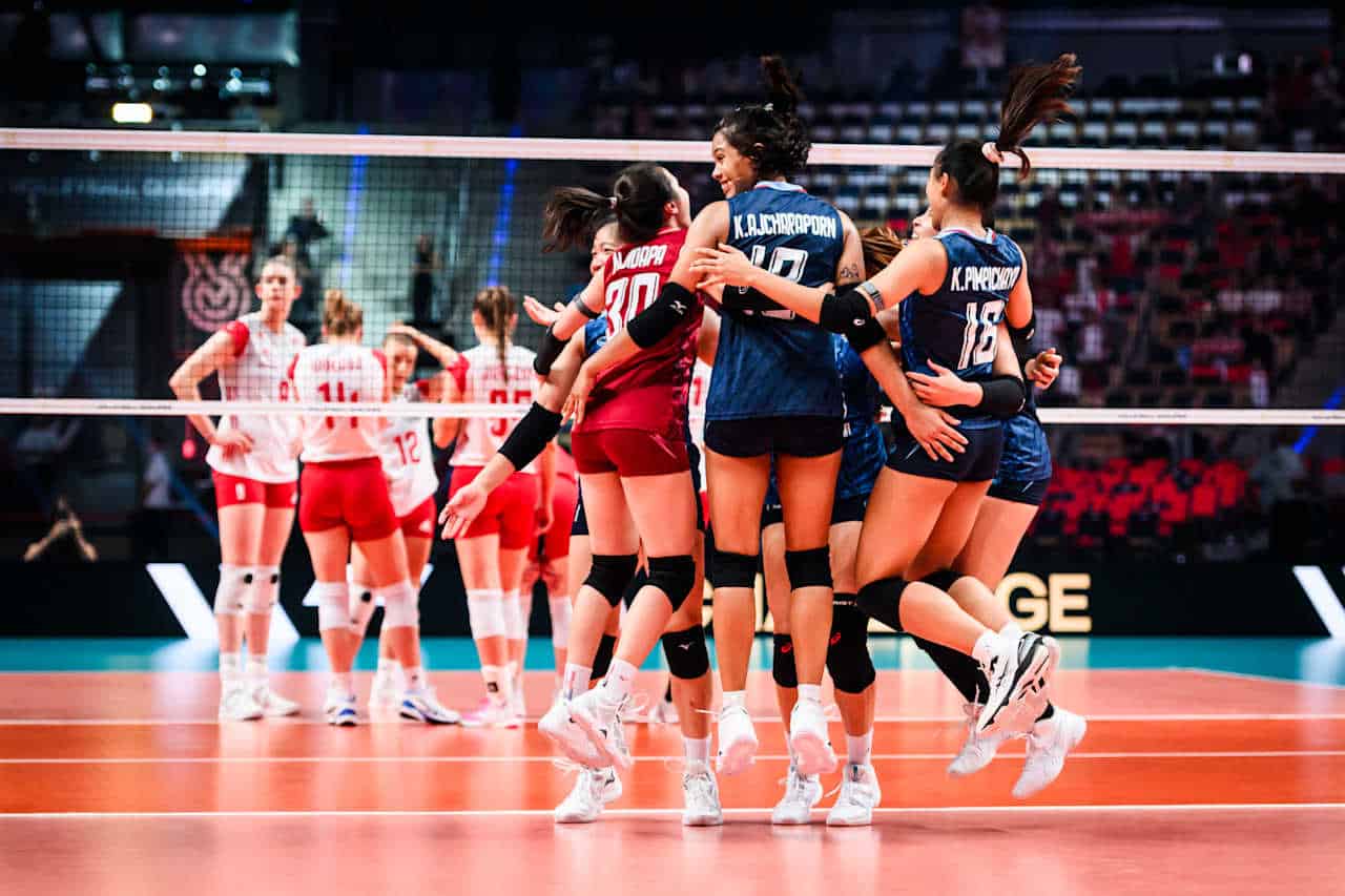 ไทยชนะโปแลนด์ 3-2 เซต วอลเลย์บอลหญิงคัดโอลิมปิก 2024