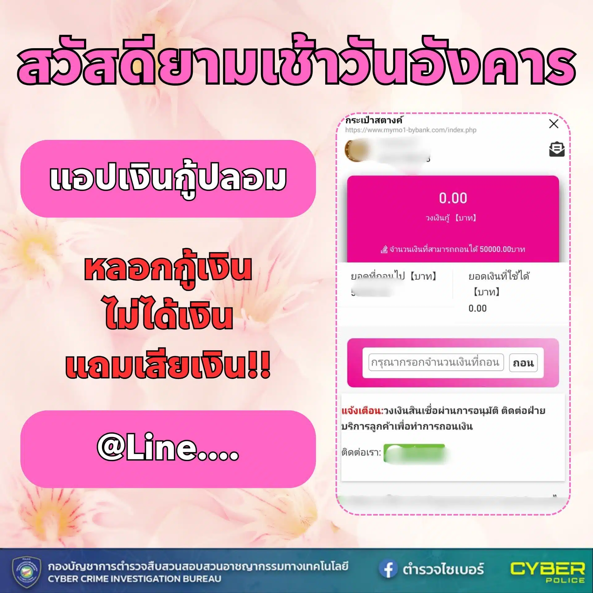 ตำรวจไซเบอร์ แจกฟรีรูป "สวัสดี" V.14 เตือนภัยออนไลน์ครบชุด