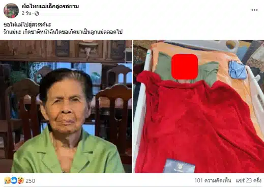 แม่เล็ก ผัดไทยสูตรสยาม เสียชีวิต