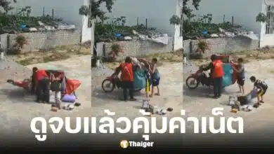 สองหนูน้อยฮีโร่ จอดจักรยานช่วยไรเดอร์รถล้ม