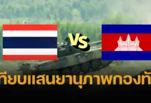 เทียบแสนยานุภาพกองทัพ ไทย VS กัมพูชา ถ้าสู้กันใครเหนือกว่า