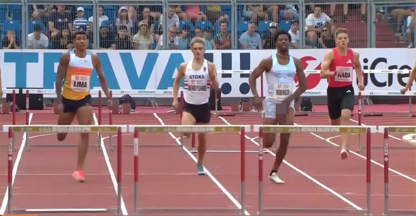 คลิป เคร็ก โรบินสัน นักวิ่ง 3 ขา ของลับหลุดโทงเทง แถมเข้าเส้นชัย 400 ม.