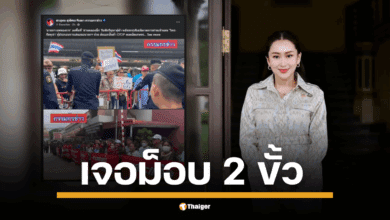 นายกรัฐมนตรี อุ๊งอิ๊ง แพทองธาร ชินวัตร ลุยชายแดนสระแก้ว เจอม็อบ 2 ฝั่ง มีทั้งดอกไม้และป้ายขับไล่ รับฟังปัญหาผู้ค้าชายแดนโอดครวญ สินค้าเกษตรส่งออกไม่ได้-ขาดคนงานเก็บเกี่ยว