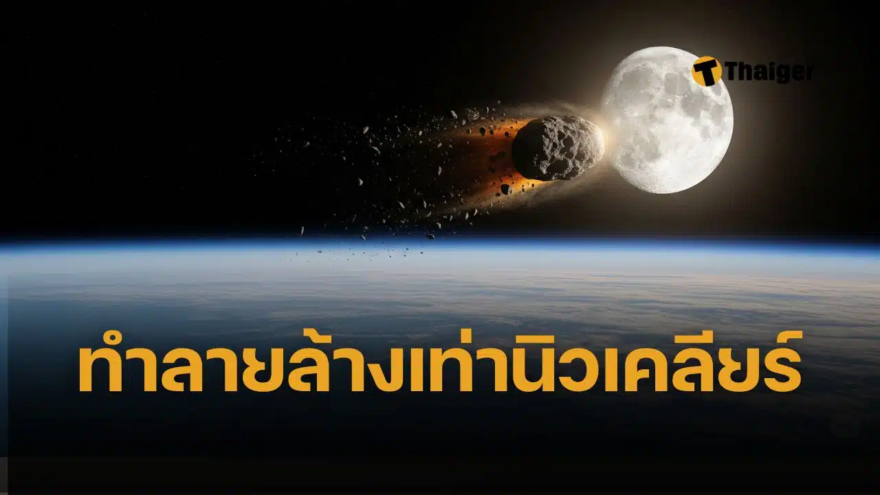 นาซ่า นักวิทยาศาสตร์จับตา วงโคจร ดาวเคราะห์น้อย 2024 YR4 ชนดวงจันทร์ปี 2032 อาจโปรย ฝนลูกกระสุน เข้าสู่โลก เสี่ยงกระทบดาวเทียมมูลค่ามหาศาล