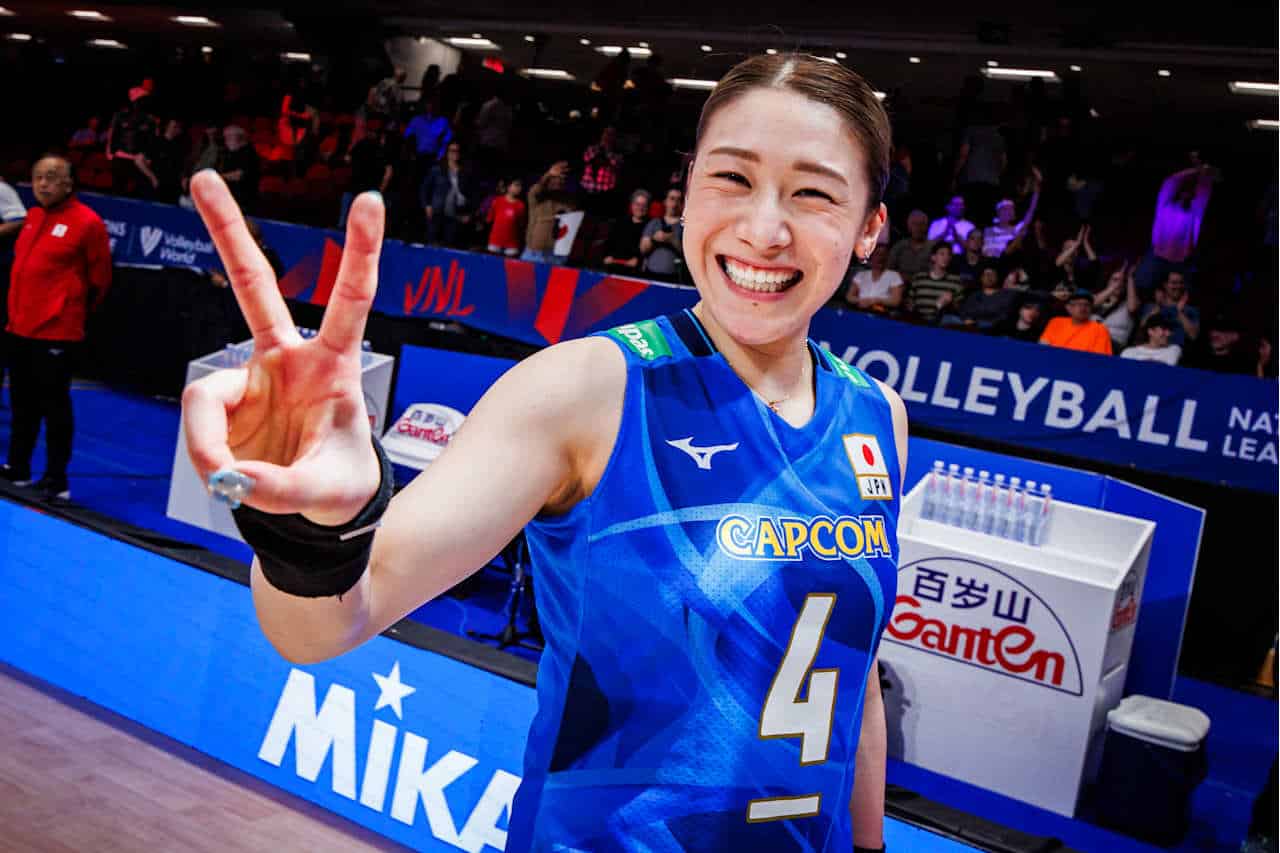 มายู อิชิกาวะ กัปตันทีมวอลเลย์บอลหญิงญี่ปุ่น พาคว้าชัย 4 นัด VNL 2025
