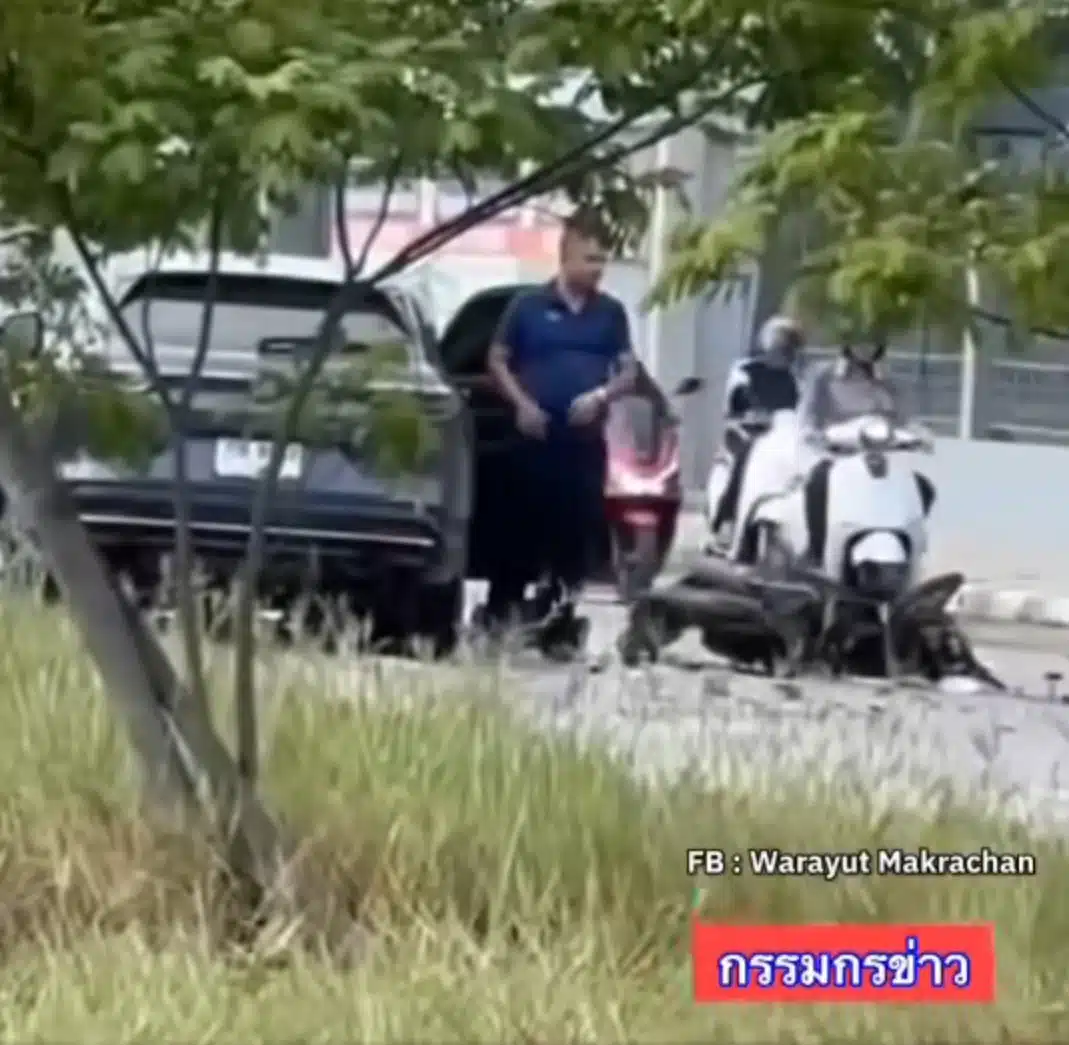 คนขับยังยืนงง ชนคน เสียชีวิต