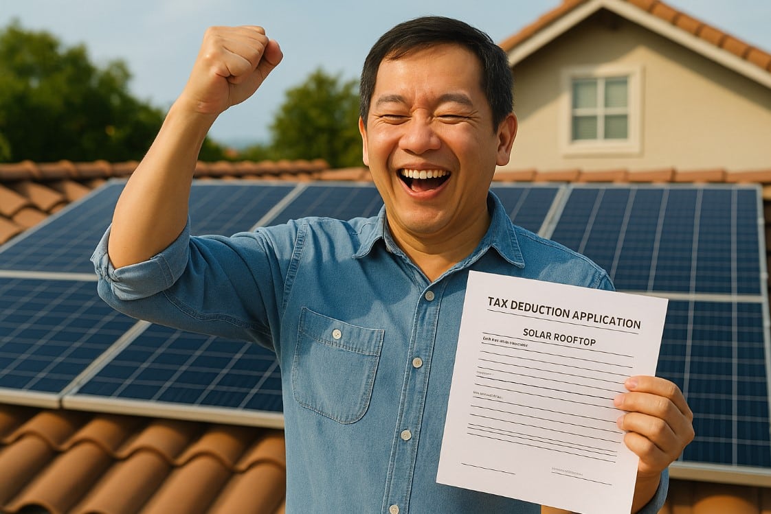 ติด solar rooftop ลดย้อนภาษีได้ด้วยนะ