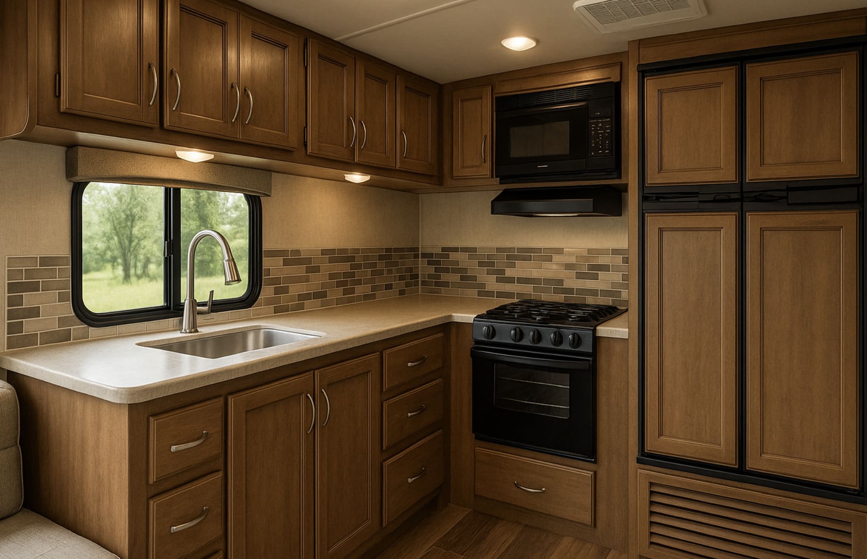 ห้องครัวรถบ้าน RV