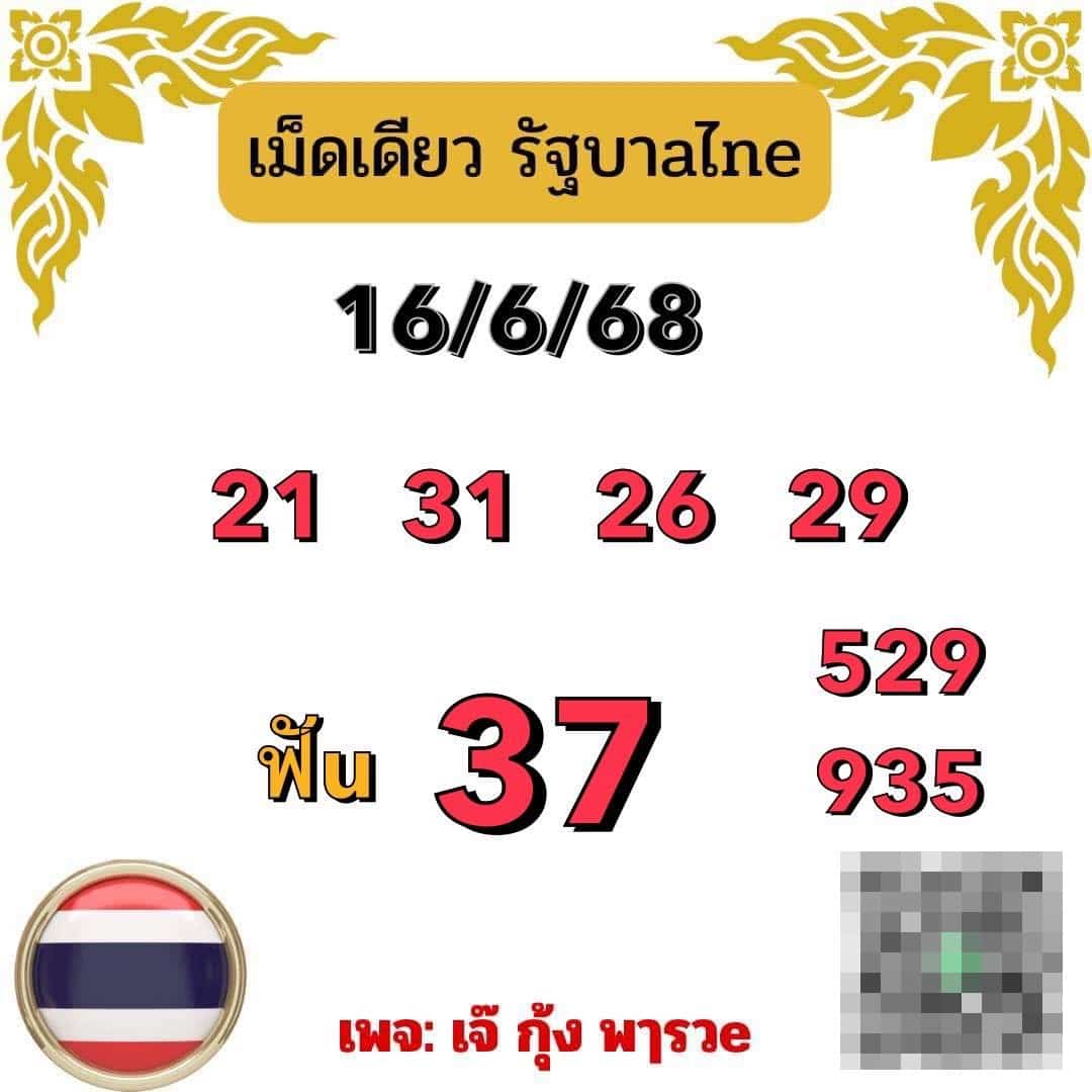 เลขเด็ด เจ๊กุ้งพารวย 16 6 68