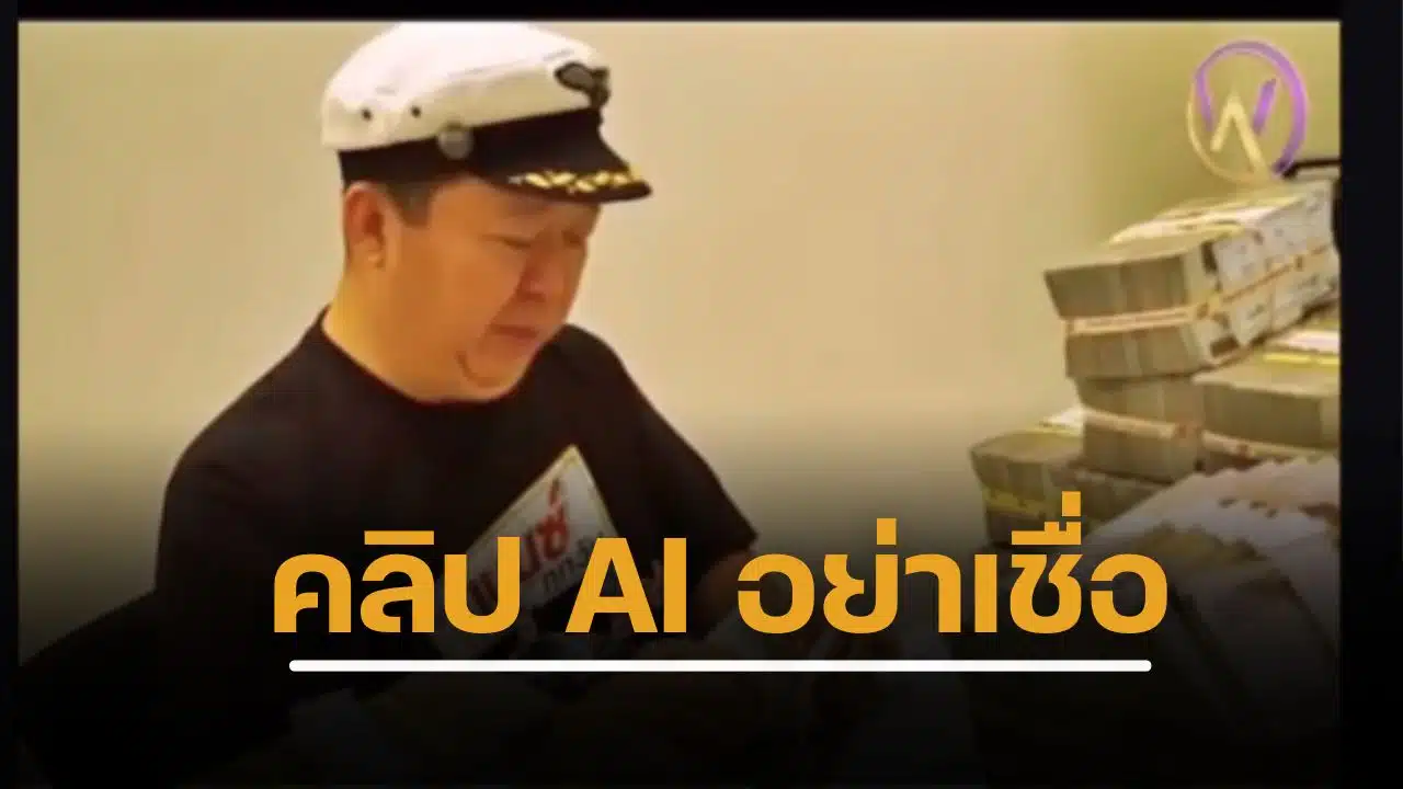 จับเว็บพนัน ใช้ AI ตัดต่อคลิป “ตัน อิชิตัน” โกยรายได้ 162 ล้าน ใน 2 เดือน