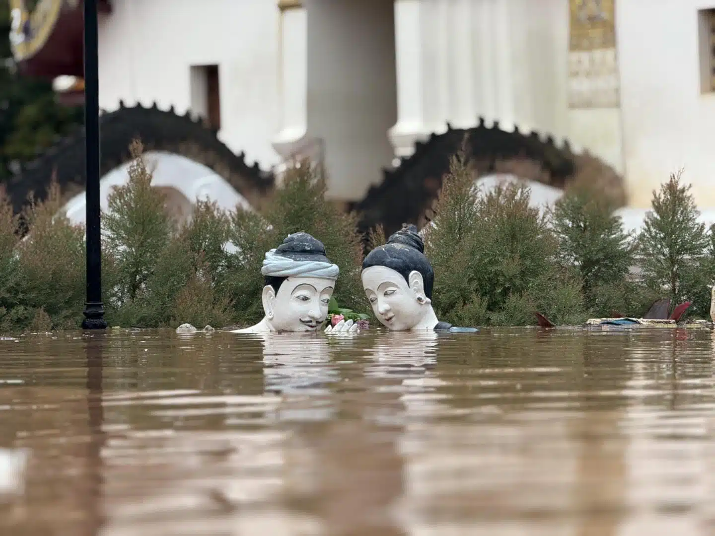 น้ำท่วมวัดภูมินทร์ จ.น่าน