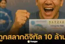 ฉลองเศรษฐีใหม่ ถูกรางวัลที่ 1 สลากดิจิทัล รวม 27 ใบ 162 ล้านบาท งวด 1 ก.ค. 68