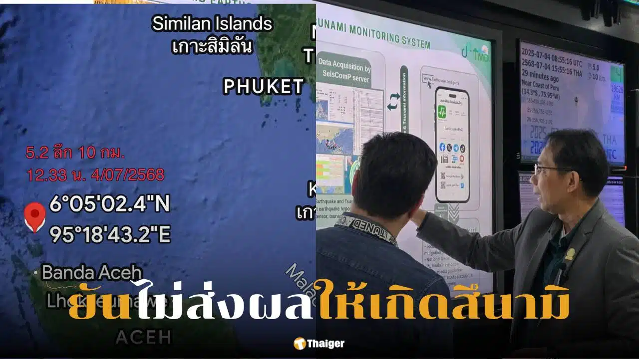 อัปเดตแผ่นดินไหว เกาะสุมาตรา อินโดวันนี้