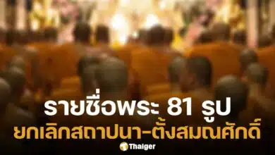เปิดรายชื่อพระสงฆ์ 81 รูป ถูกยกเลิกประกาศสถาปนา-ตั้งสมณศักดิ์ ข่าวฉาว สีกากอล์ฟ ทำพิษ