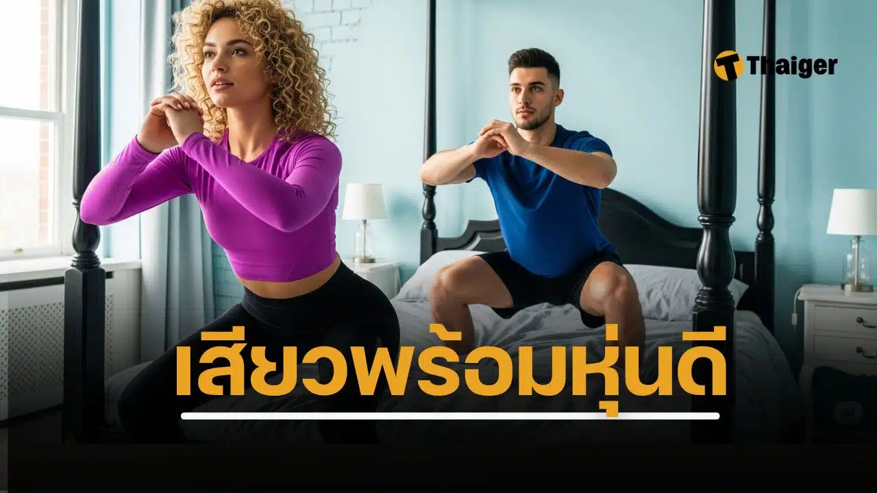 ชวนออกกำลังกายบนเตียง เปิด 10 ท่าร่วมรัก ‘เซ็กซ์เซอไซส์’ เบิร์นแคลอรีสูงสุด แยกชาย-หญิง ท่าไหนครองแชมป์ เสียวด้วย หุ่นดีด้วย