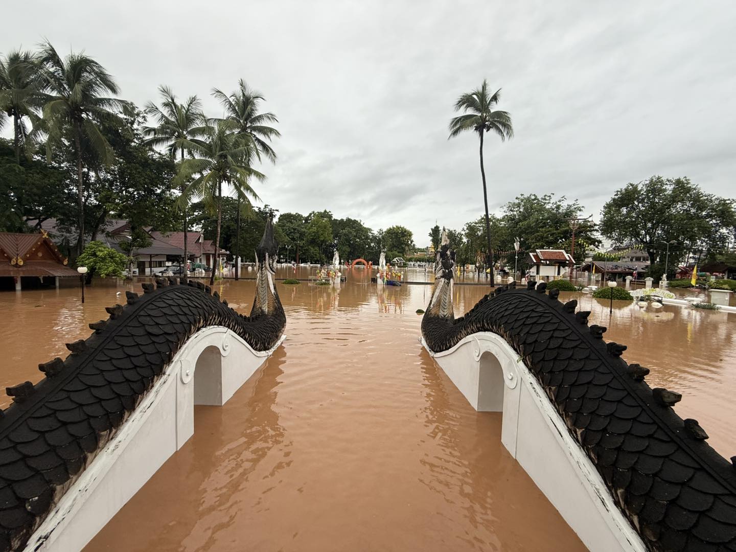 น่าน อ่วม น้ำหลากกลางดึก วัดภูมินทร์ จมบาดาล หวั่นกระทบจิตรกรรมฝาผนัง-4