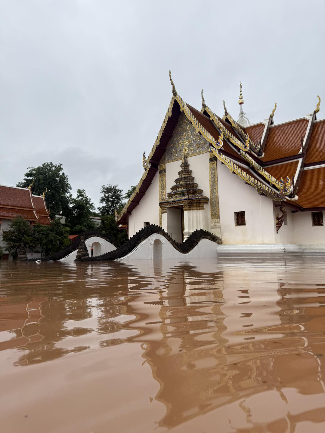 น่าน อ่วม น้ำหลากกลางดึก วัดภูมินทร์ จมบาดาล หวั่นกระทบจิตรกรรมฝาผนัง-5