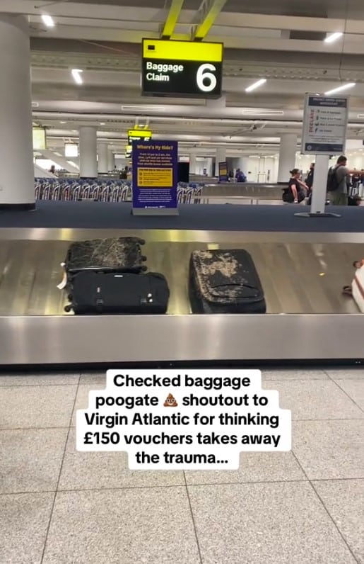 ผู้โดยสารพบอุจจาระเปื้อนกระเป๋า