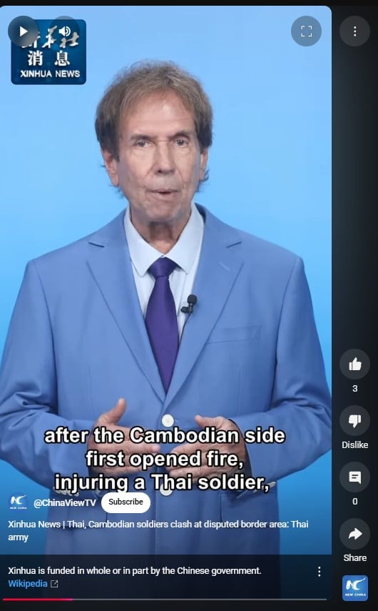 สื่อจีนชี้ชัด ยืนยันว่า เขมรเปิดฉากยิงไทยก่อน