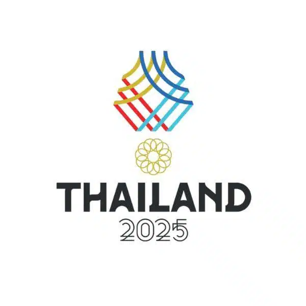 ภาพโลโก้ซีเกมส์ 2025 อย่างเป็นทางการที่ประเทศไทยออกแบบ