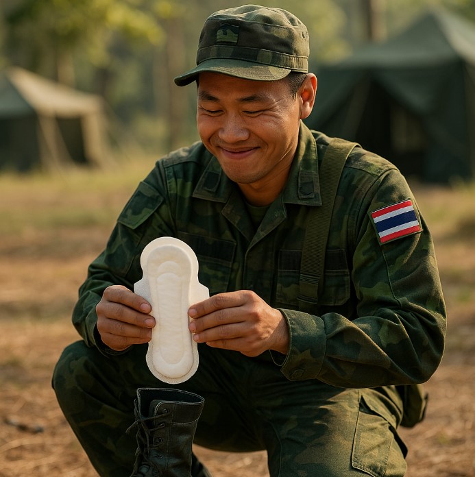 ไอเทมสำคัญในสนามรบ ผ้าอนามัย