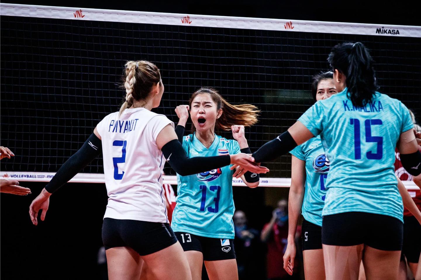 นุศรา ต้อมคำ สมัยลงเล่นให้วอลเลย์บอลหญิงทีมชาติไทย