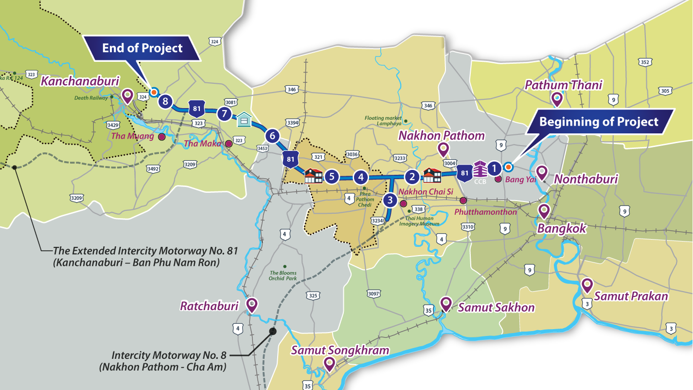 กรมทางหลวง เปิดแล้ว มอเตอร์เวย์ M81 (บางใหญ่-กาญจนบุรี) เปิดให้วิ่งฟรีทุกสุดสัปดาห์ เช็กเงื่อนไขใช้ฟรีที่นี่