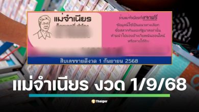 โค้งสุดท้ายก่อนการออกรางวัลสลากกินแบ่งรัฐบาล งวดประจำวันจันทร์ที่ 1 กันยายน 2568 จับตาแนวทางใบชมพู 10 อันดับ เลขเด็ด แม่จำเนียร