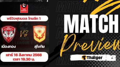 ดูบอลสด ไทยลีก เมืองทอง สุโขทัย