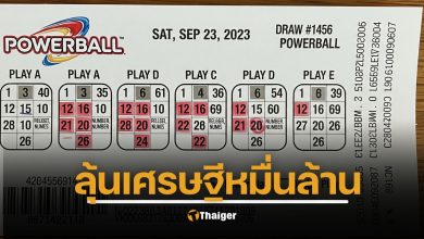 หวยพาวเวอร์บอล รางวัลแจ็คพอตทะลุ 3.5 หมื่นล้านบาท ลุ้นหมุนบอลวันอาทิตย์นี้