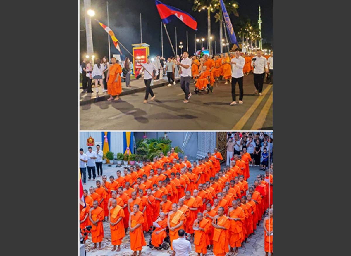 พระกัมพูชาไว้อาลัยทหารเสียชีวิตชายแดน