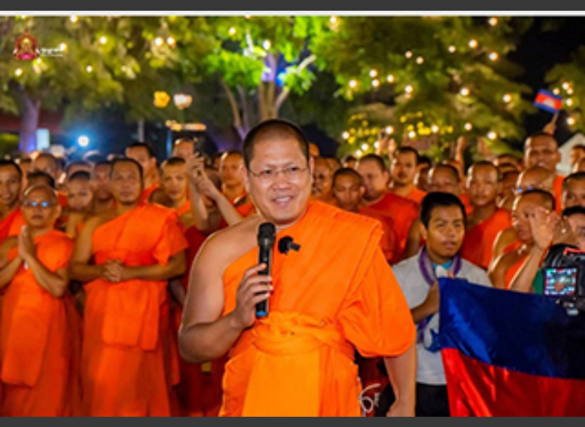 เจ้าอาวาสวัด กัมพูชา ตัวแทนเดินขบวนเมื่อวันที่ 2 สิงหาคมที่ผ่านมา