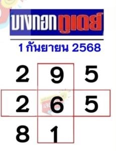 เลขเด็ด บางกอกทูเดย์ 1 9 68