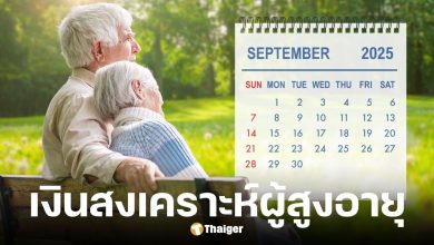 เงินสงเคราะห์ผู้สูงอายุ กันยายน 2568