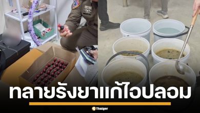 ทลายโรงงาน "ยาแก้ไอปลอม" 4x100 เครือข่ายเก่า ยึด 1.7 แสนขวด มูลค่า 20 ล้าน