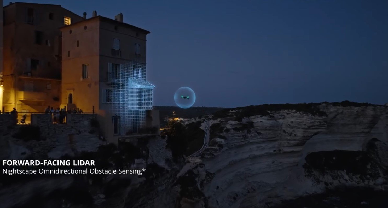 DJI Mini 5 Pro เพิ่มระบบกันชน LiDAR สำหรับการบินกลางคืน