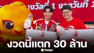 ้เศรษฐีรางวัลที่ 1 อยู่กับลอตเตอรี่พลัส 30 ล้าน ผู้โชคดีรับเงินคนเดียวสูงสุด 24 ล้านบาท