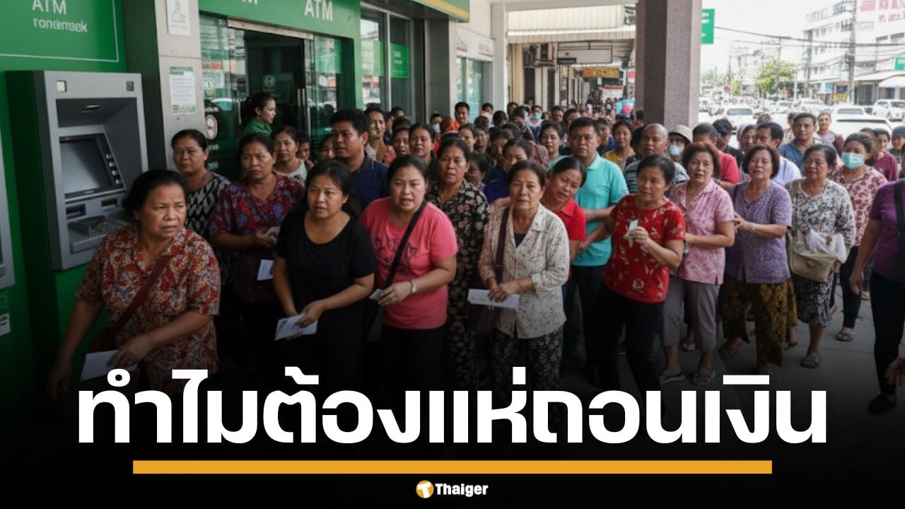 Bank run คืออะไร ปชช.สู้กลับธนาคาร แห่ถอนเงินสด ปมอายัดบัญชีผู้บริสุทธิ์