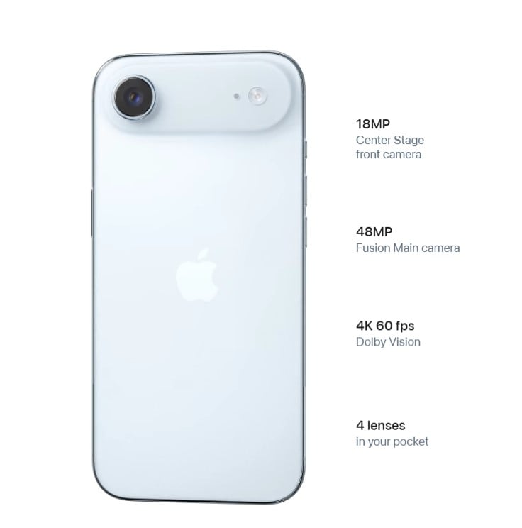 iphone 17 air สเปก กล้อง