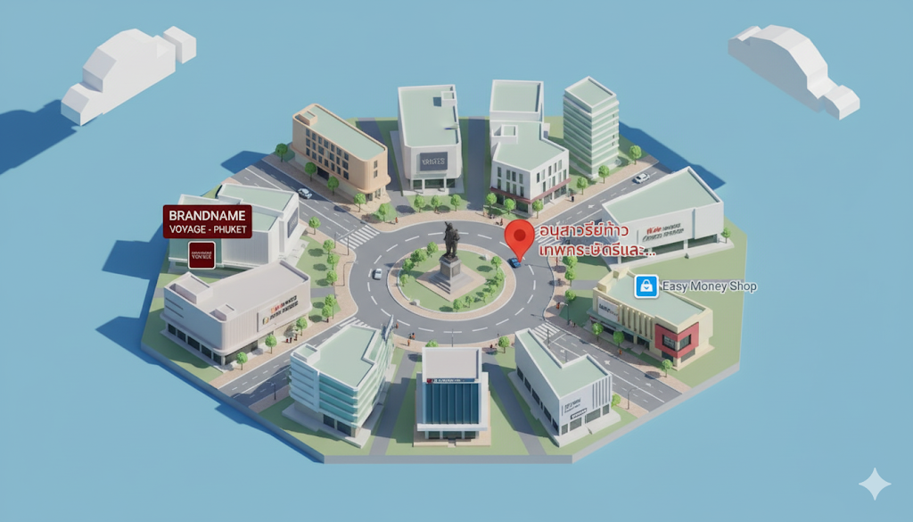 วิธีสร้างภาพ ไอโซเมตริก ด้วย AI Gemini อนุสาวรีย์ท้าวเทพกษัตรี ท้าวศรีสุนทร