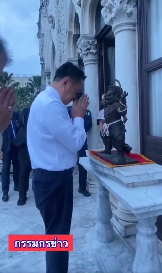 ทะเบียนรถเคลื่อนย้าย องค์นรสิงห์จำลอง กลับไทยคู่ฟ้า นายกฯ อนุทิน อัญเชิญตั้งฐานเดิม