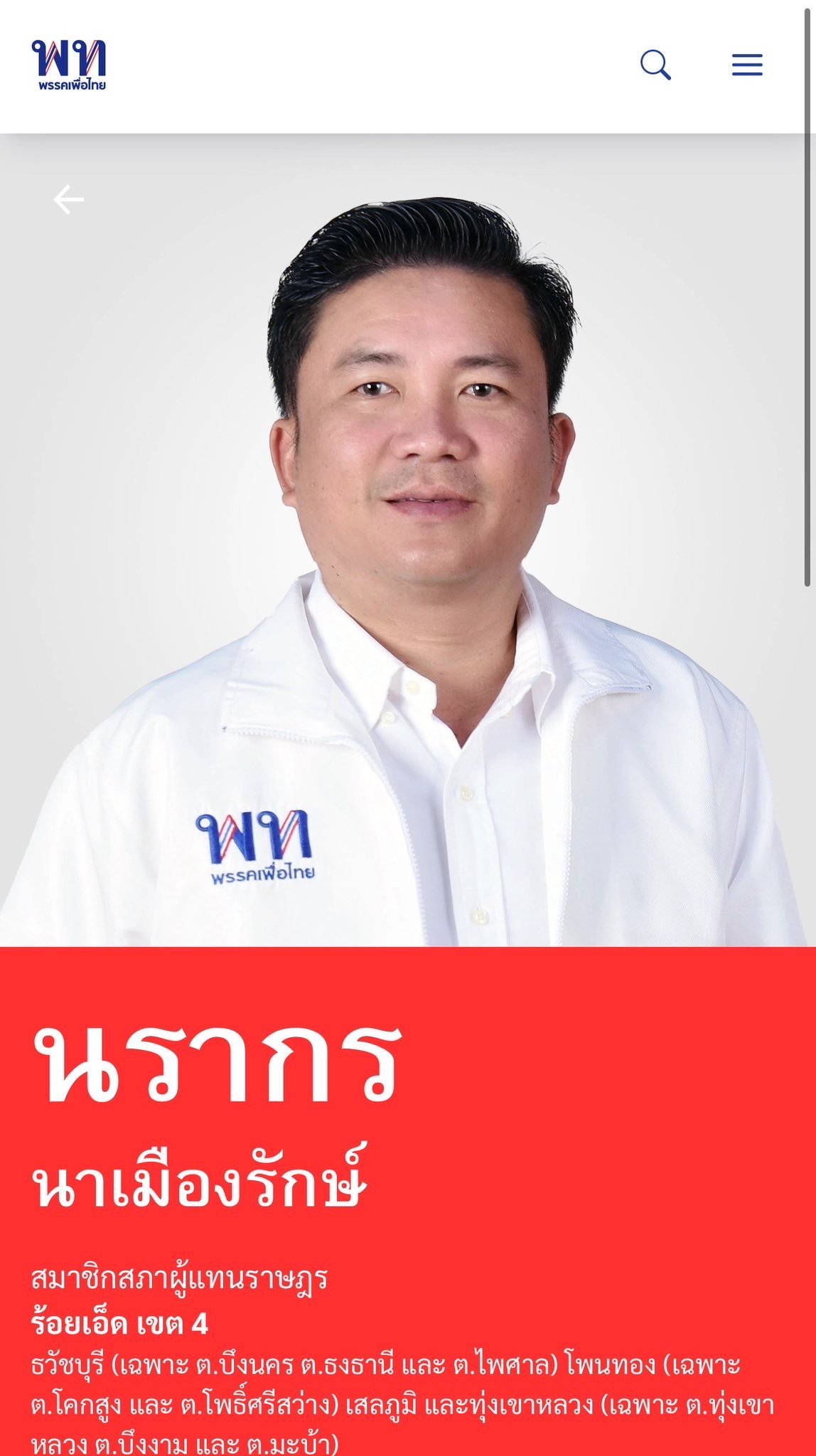 นายนรากร เมืองนารักษ์ ร้อยเอ็ด เขต 4