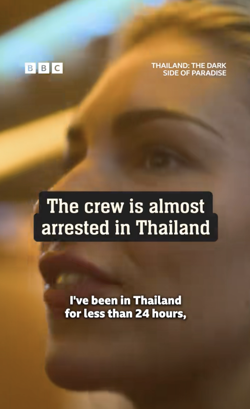 ซาร่า BBC ถ่ายฉากอ้างว่าเกือบถูกตำรวจจับ