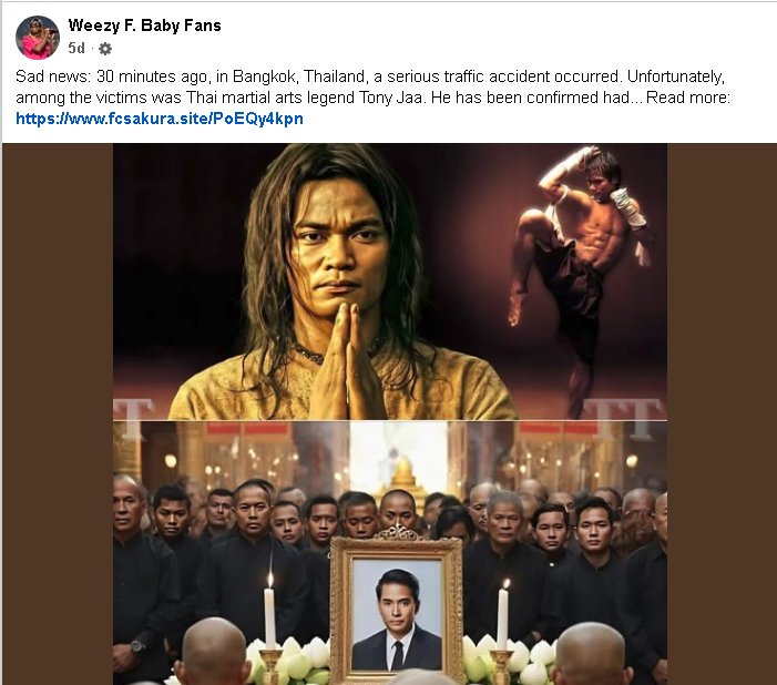 โพสต์ข่าวปลอม จาพนม เสียชีวิต