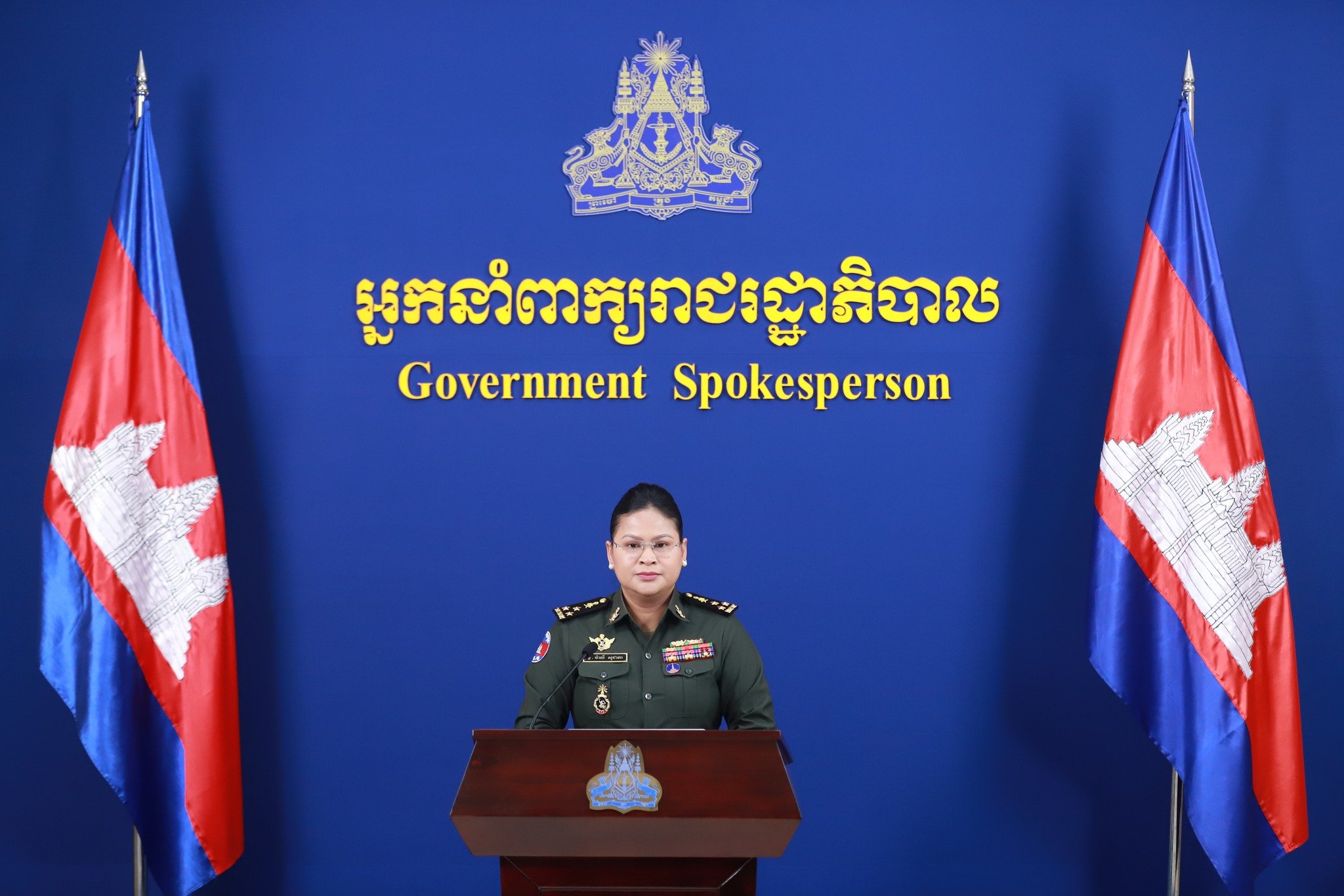 พลโทหญิง มาลี โสเจียตา โฆษกกระทรวงกลาโหมกัมพูชา