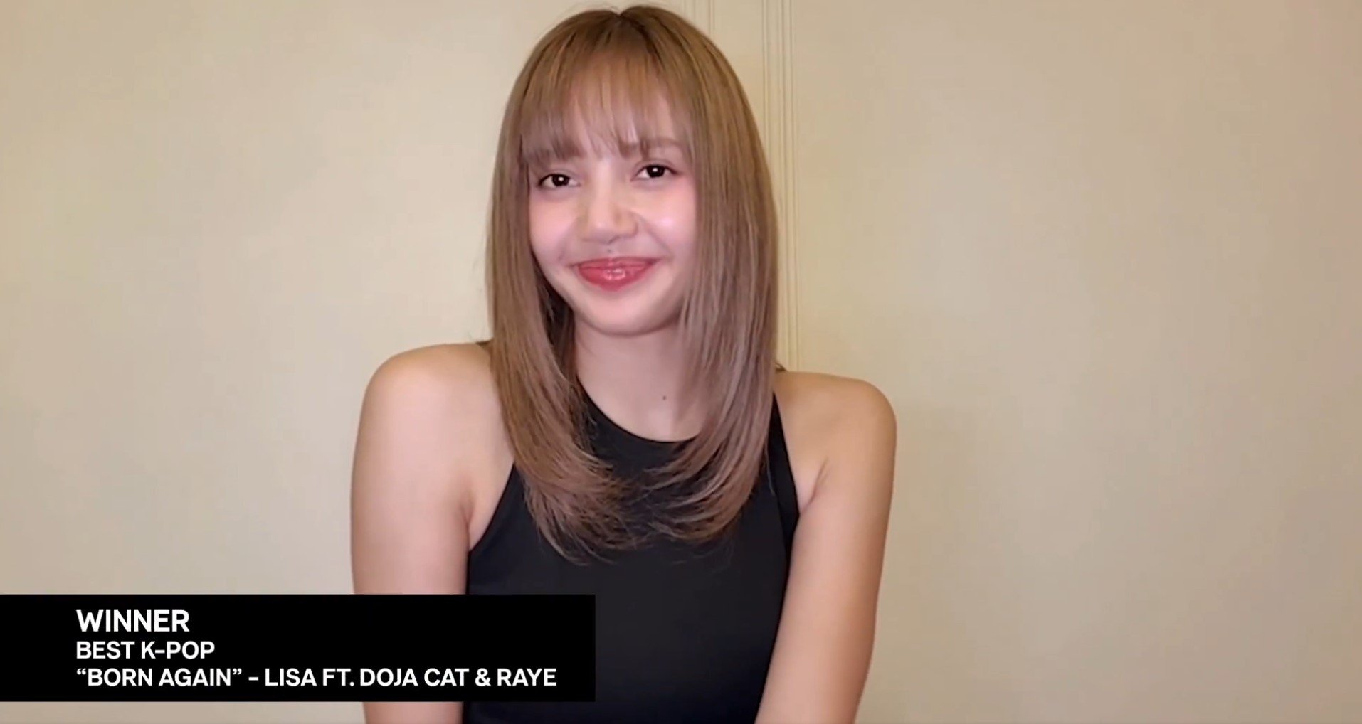 ลิซ่า BLACKPINK กล่าวแสดงความขอบคุณ