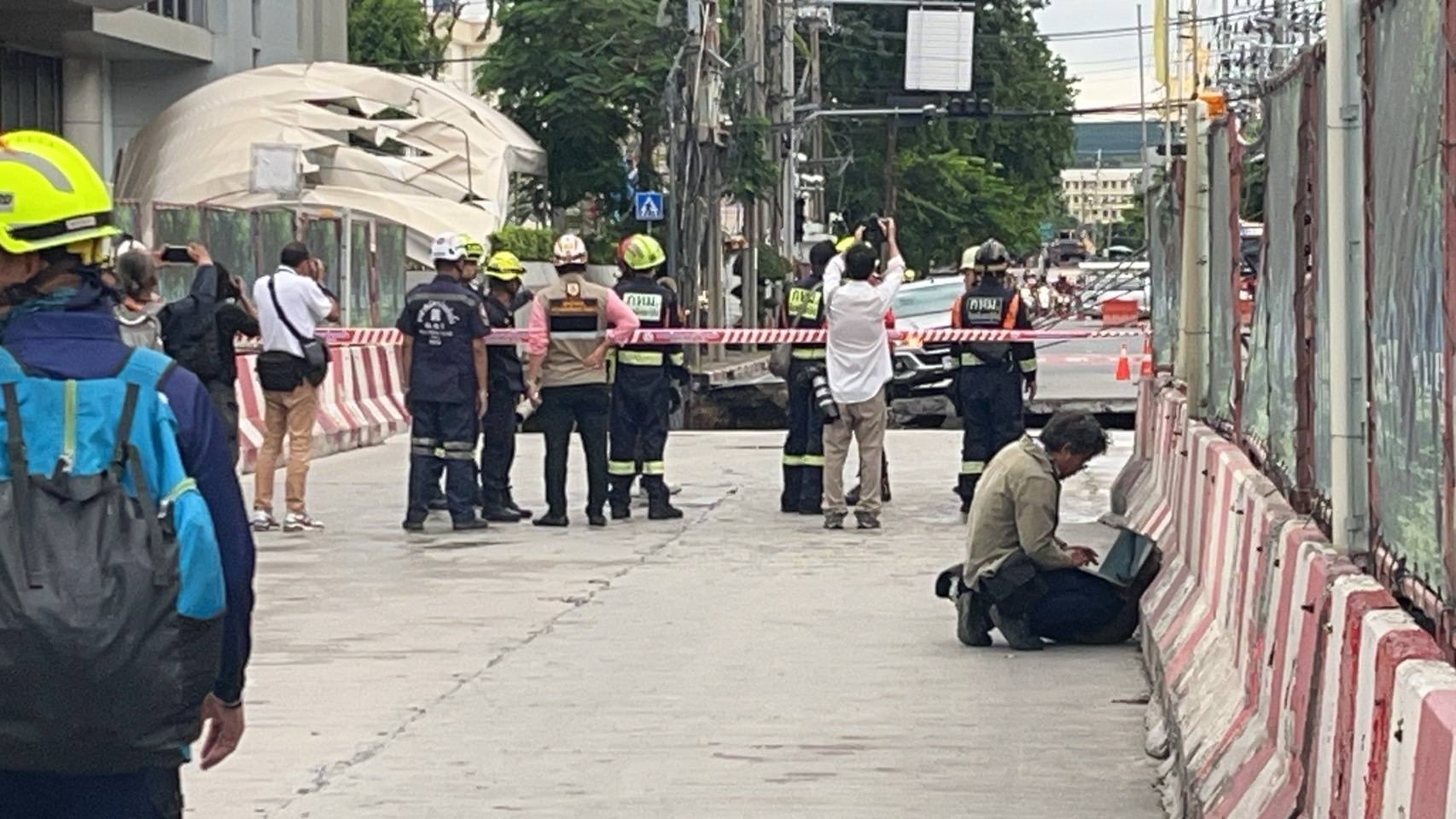 สาเหตุ ถนนทรุดหน้า รพ.วชิรพยาบาล