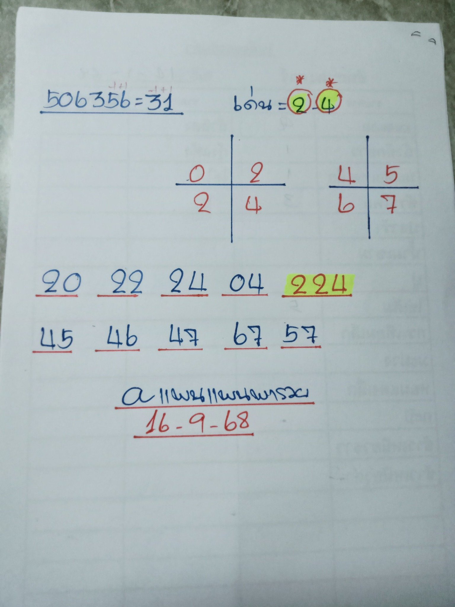 เลขเด็ด แพนแพนพารวย งวด 16 9 68