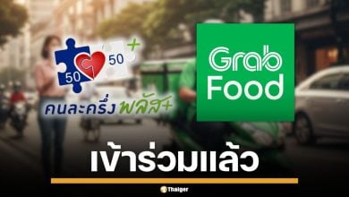 GrabFood เข้าร่วม "คนละครึ่งพลัส" สั่งอาหารเดลิเวอรี่ได้แล้ว พร้อมวิธีลงทะเบียนร้านค้า